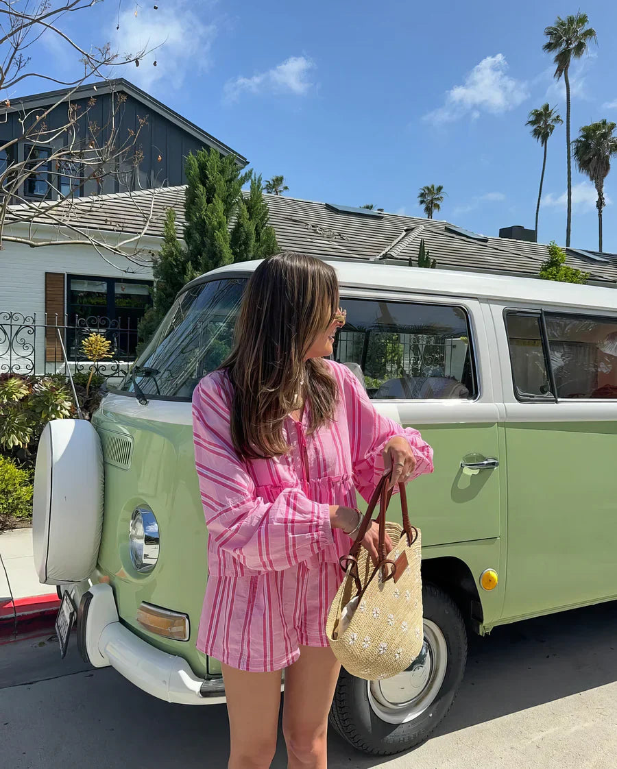 Samira - Luchtige gestreepte zomerset