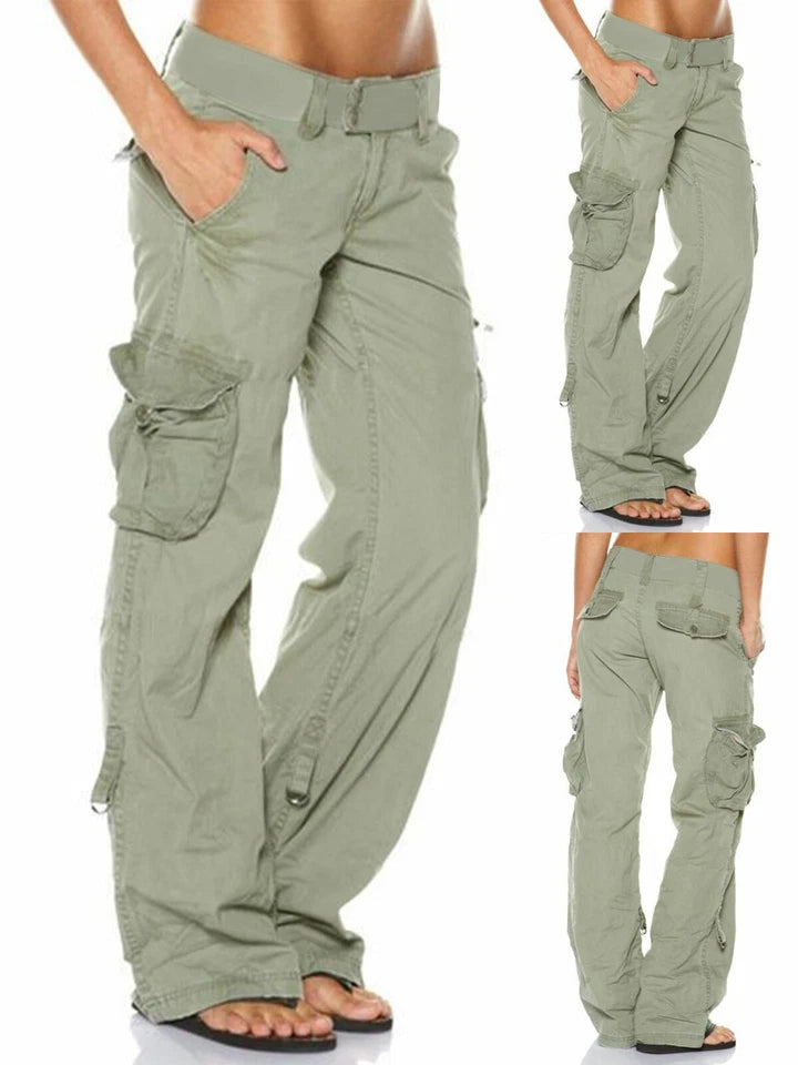 Pantalon cargo robuste et confortable pour femmes avec poches