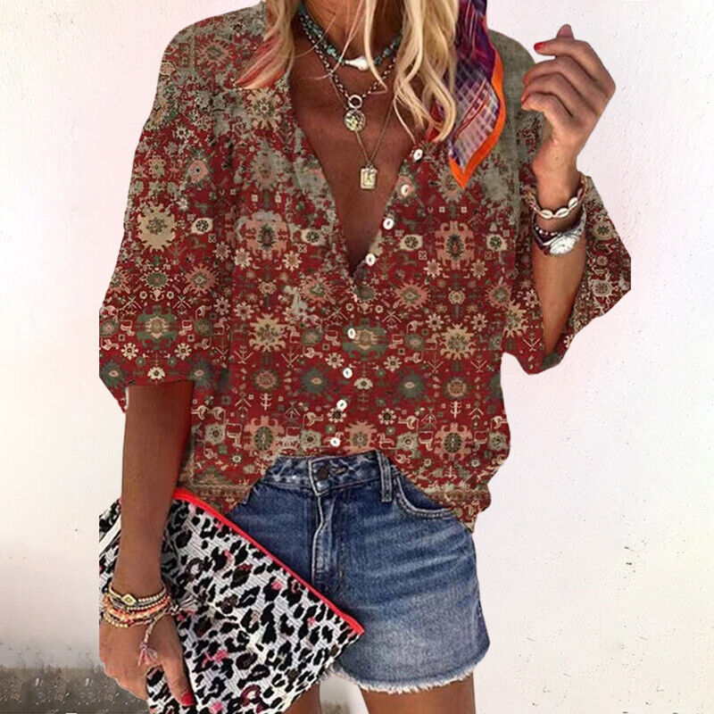 Ayla - Bohemian bloemenblouse