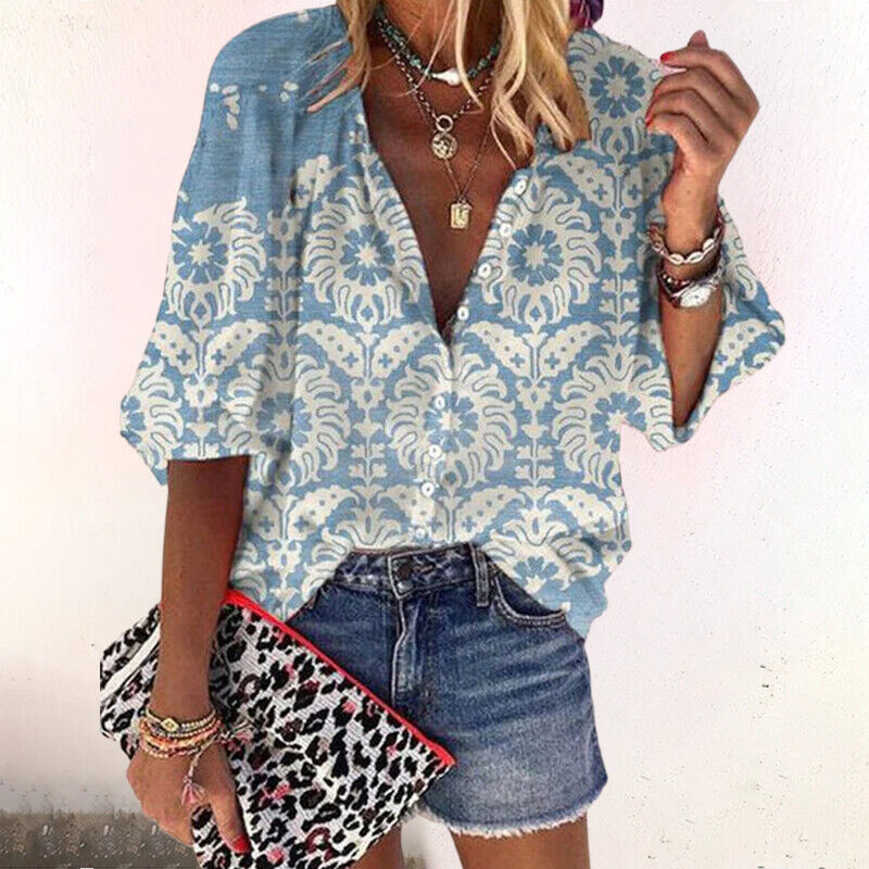 Ayla - Bohemian bloemenblouse