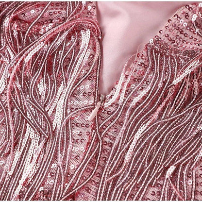 Alisa - Cocktailjurk met pailletten