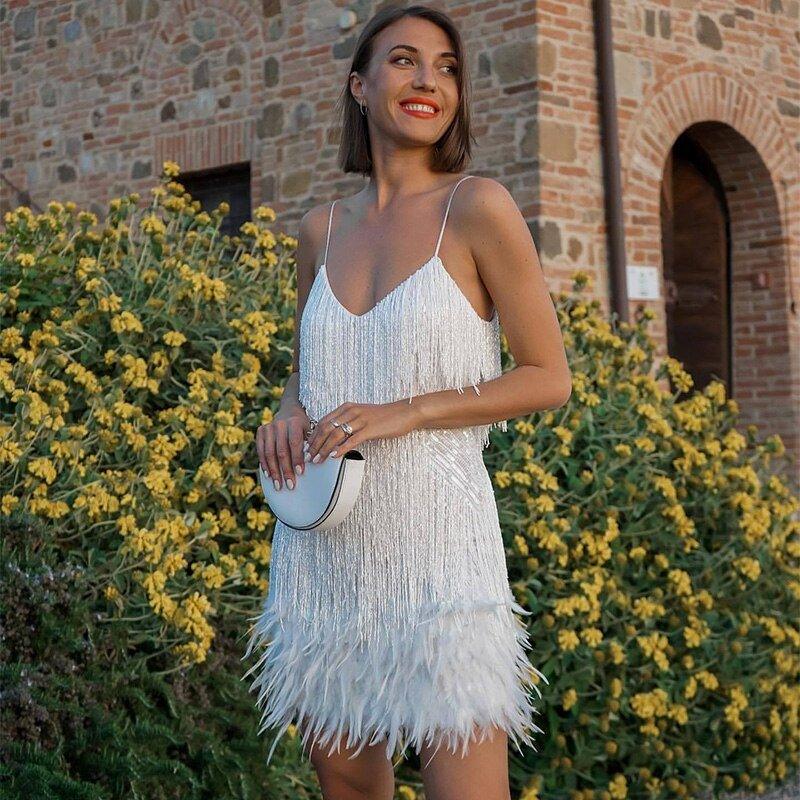 Alisa - Cocktailjurk met pailletten