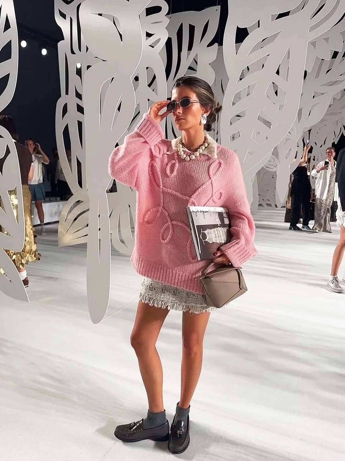 Trui Dames Oversized Zacht Gebreid Lange Mouwen