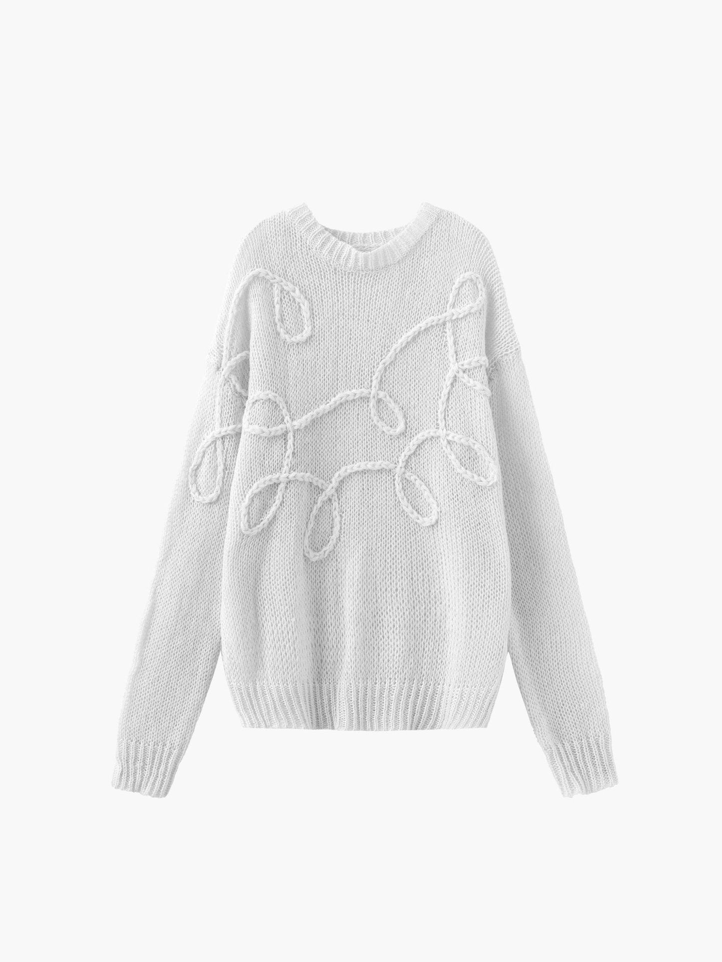 Trui Dames Oversized Zacht Gebreid Lange Mouwen