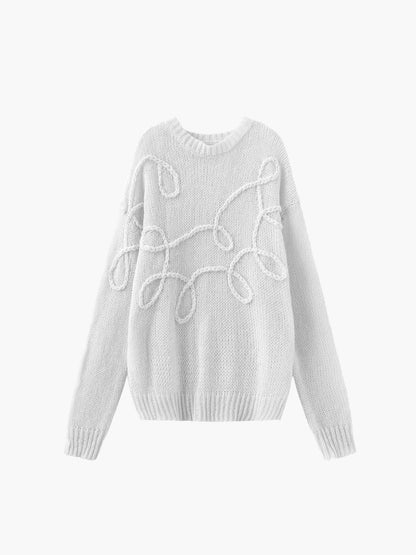 Trui Dames Oversized Zacht Gebreid Lange Mouwen