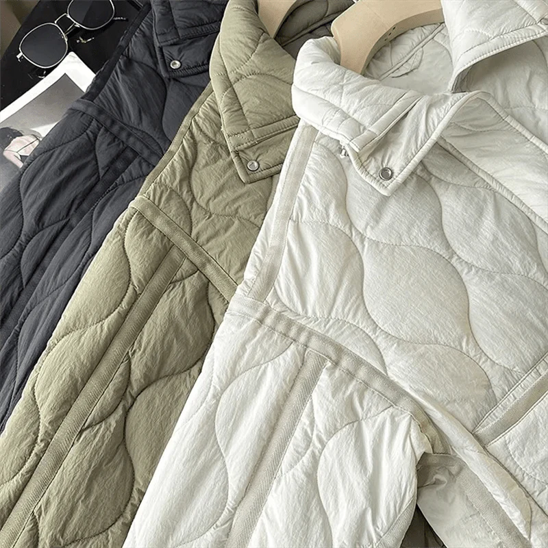 Puffer Winterjas Dames Gewatteerde Korte Jas met Hoge Kraag en Steekzakken