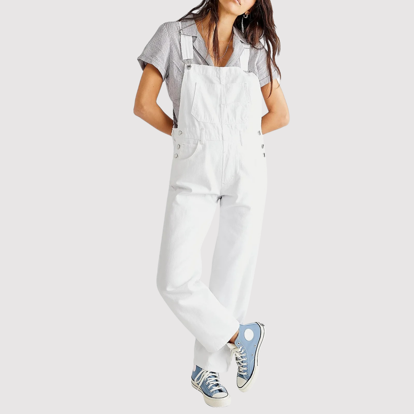 Anika - Denim tuinbroek dames
