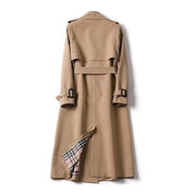 Women's Waterproof Long Trench Coat with Belt