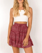 Ruffle Skirt for Women with Mini Length