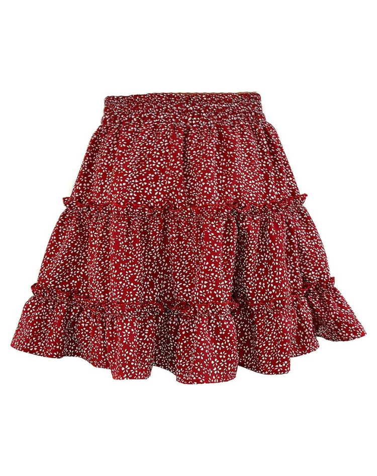 Ruffle Skirt for Women with Mini Length