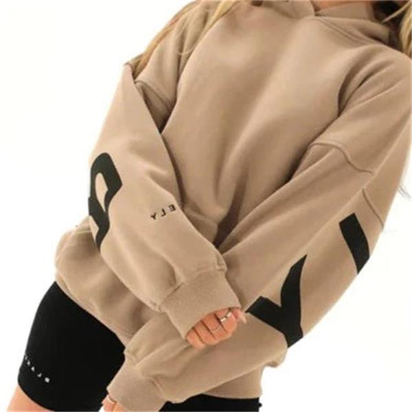 Dames Moderne Oversized Hoodie Met Grote Rugprint En Capuchon