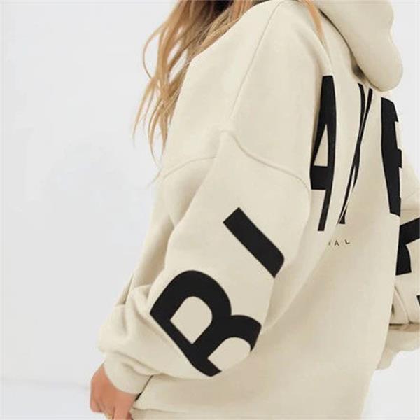 Dames Moderne Oversized Hoodie Met Grote Rugprint En Capuchon