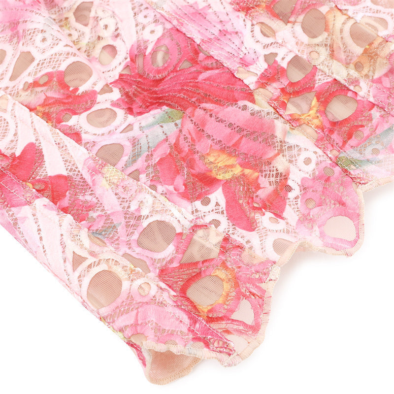 Stylish Women's Strapless Corset Top with Lace