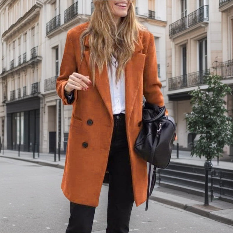 VALENTINE - DOUBLE BREASTED BOUCLE COAT 4