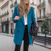 VALENTINE - DOUBLE BREASTED BOUCLE COAT 5