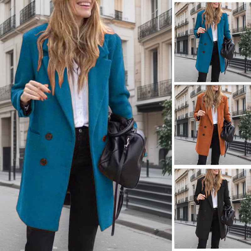 VALENTINE - DOUBLE BREASTED BOUCLE COAT 6