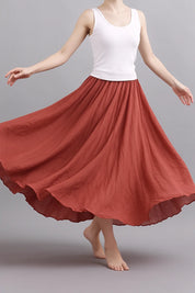 Elegant Airy Maxi Skirt with Flowy A-Line Fit