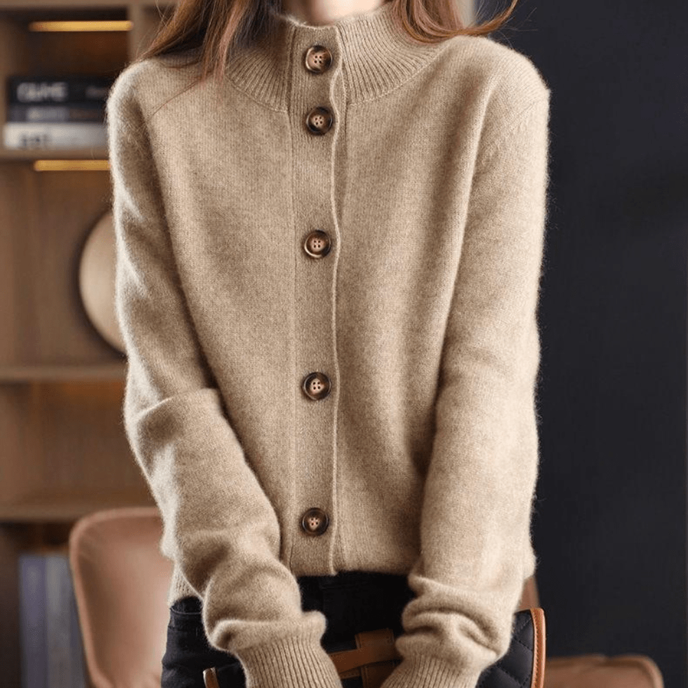 Knitted cardigan met knopen voor vrouwen | Elegant