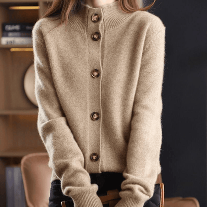 Knitted cardigan met knopen voor vrouwen | Elegant