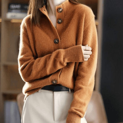 Knitted cardigan met knopen voor vrouwen | Elegant