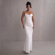 Elegant Women's Maxi Evening Dress Gala Open Back