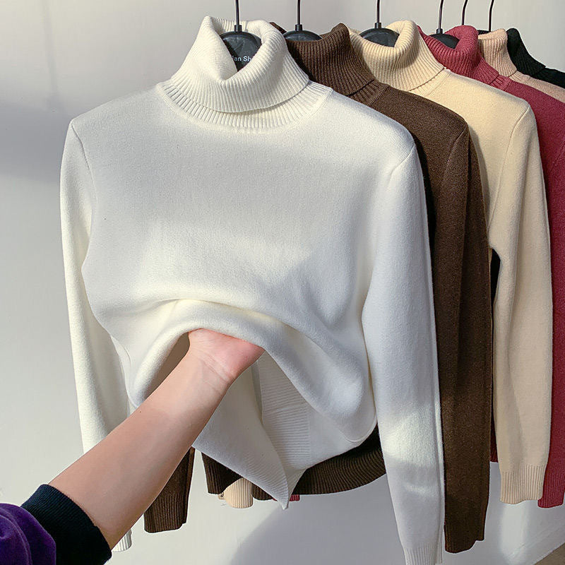 Comfortable Soft Lined Women's Fleece Turtleneck