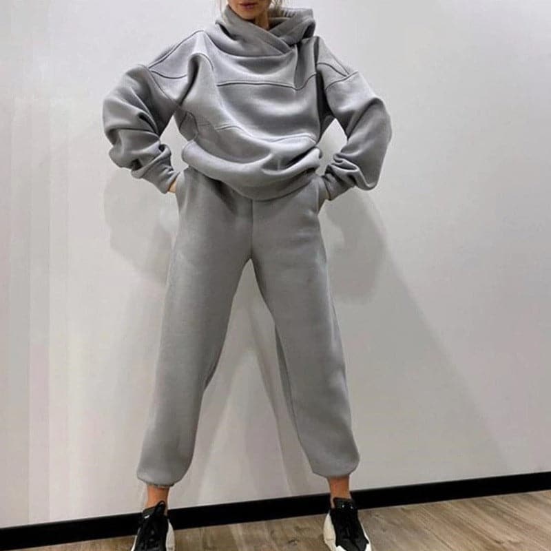 Oversized Hoodie en Joggingbroek Loungewear Set voor Dames
