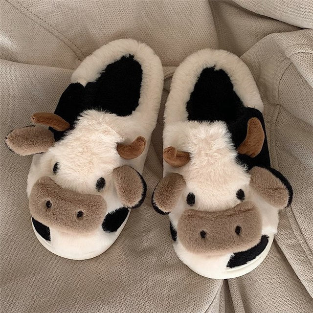 Schattige Warme Dieren Pantoffels Met Zachte Voering
