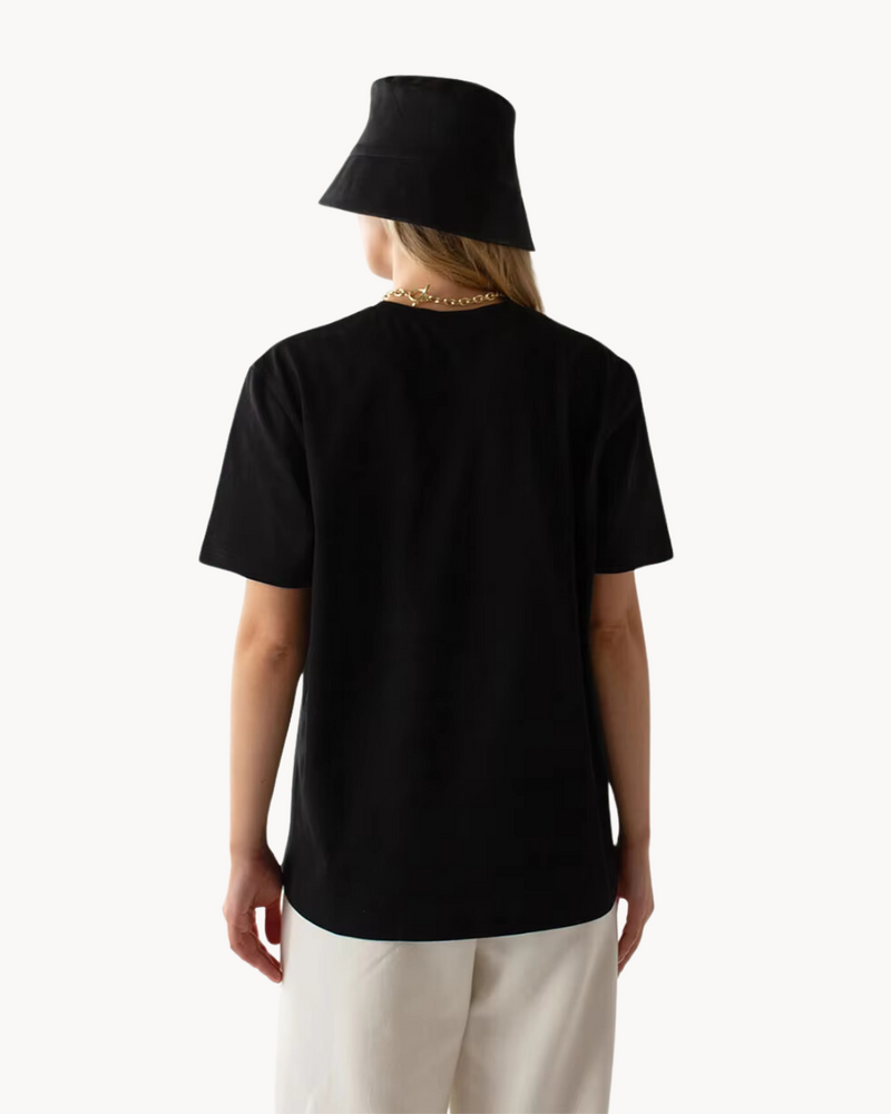 Casual Dames T Shirt met Tijdloos Design en Ronde Hals