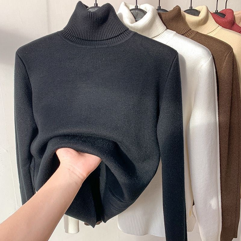 Comfortable Soft Lined Women's Fleece Turtleneck